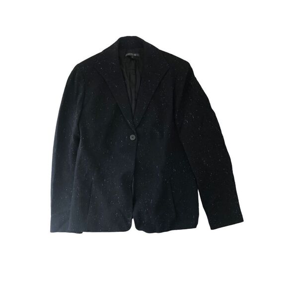 Lafayette 148 New York Wool Silk Blend One Buttom Blazer Size 12 - Picture 7 of 16